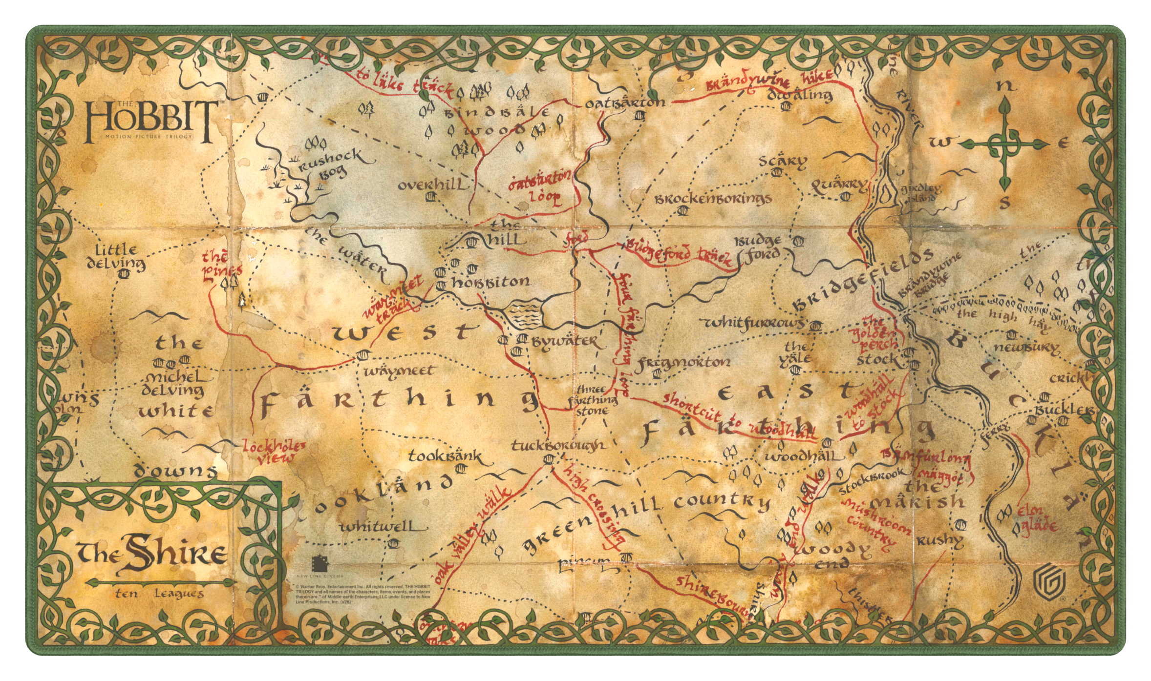 UG - Playmat - The Hobbit Map **Pre-Order**