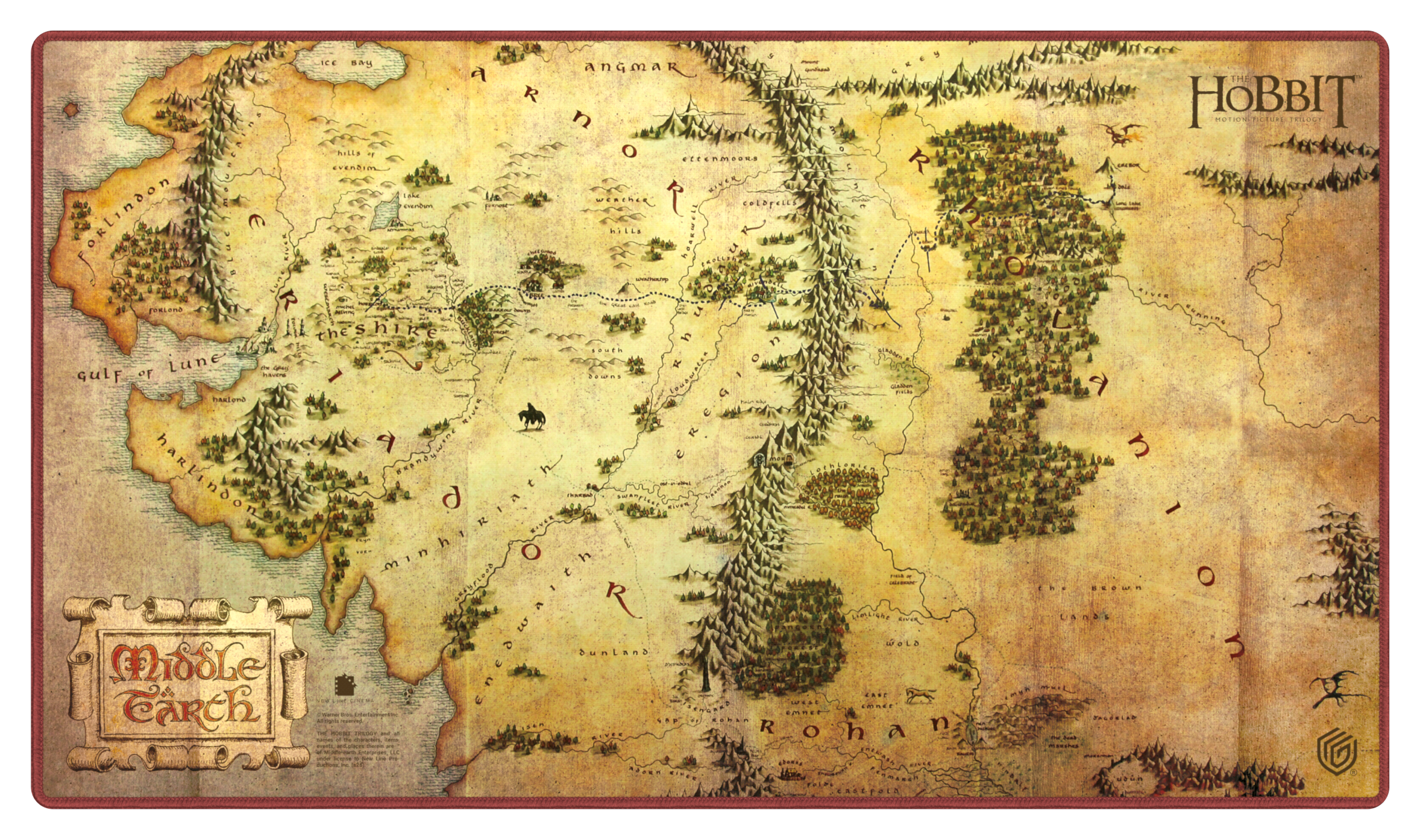 UG - Playmat - The Hobbit Map **Pre-Order**