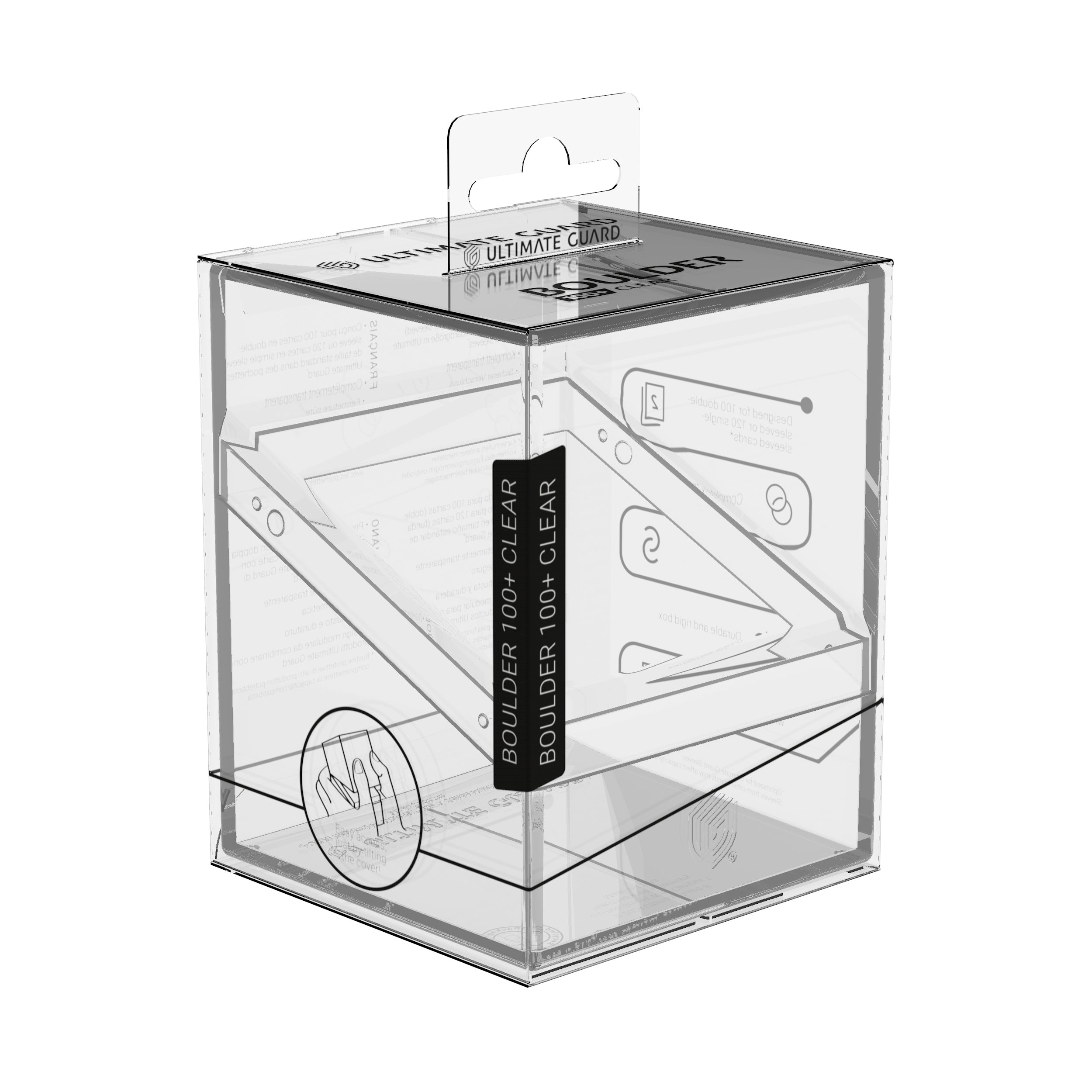 UG Deck Case Boulder 100+ Clear Transparent