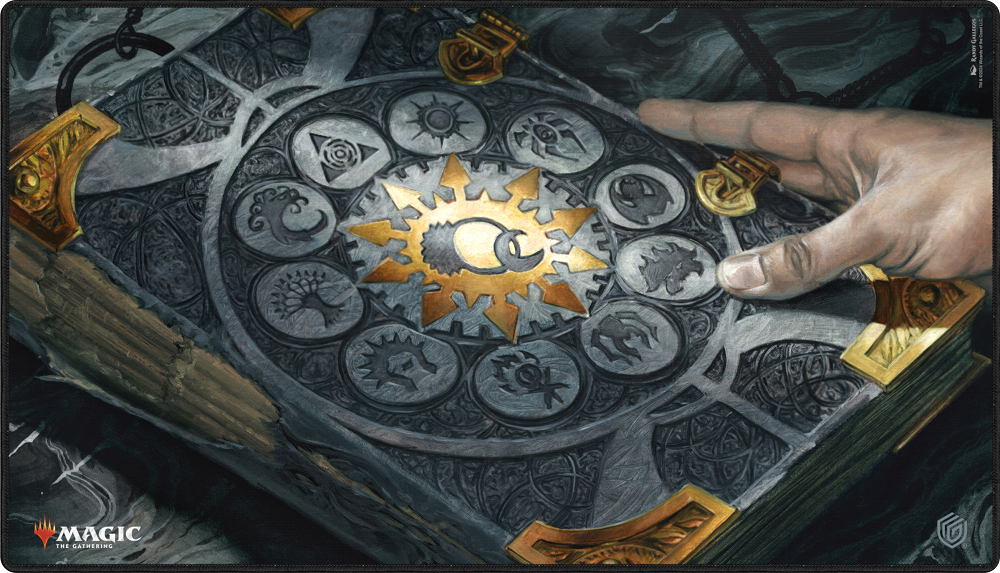 UG Playmat MTG Guild Summit Tome Of The Guildpact