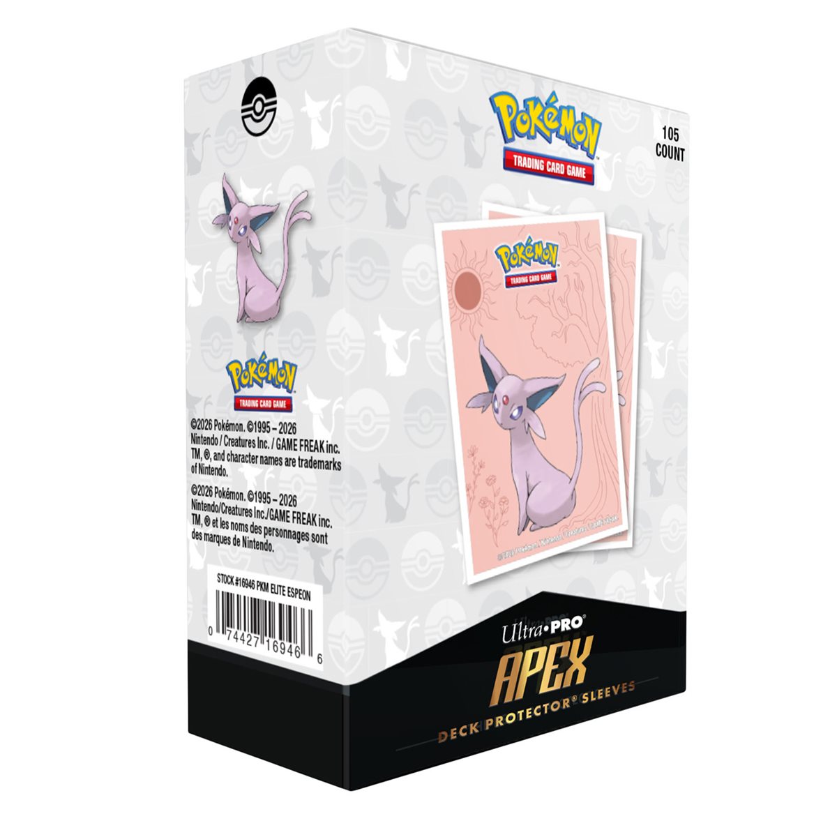 UP - D-Pro Apex Sleeves - Pokemon Elite Series (105ct) **Pre-Order**