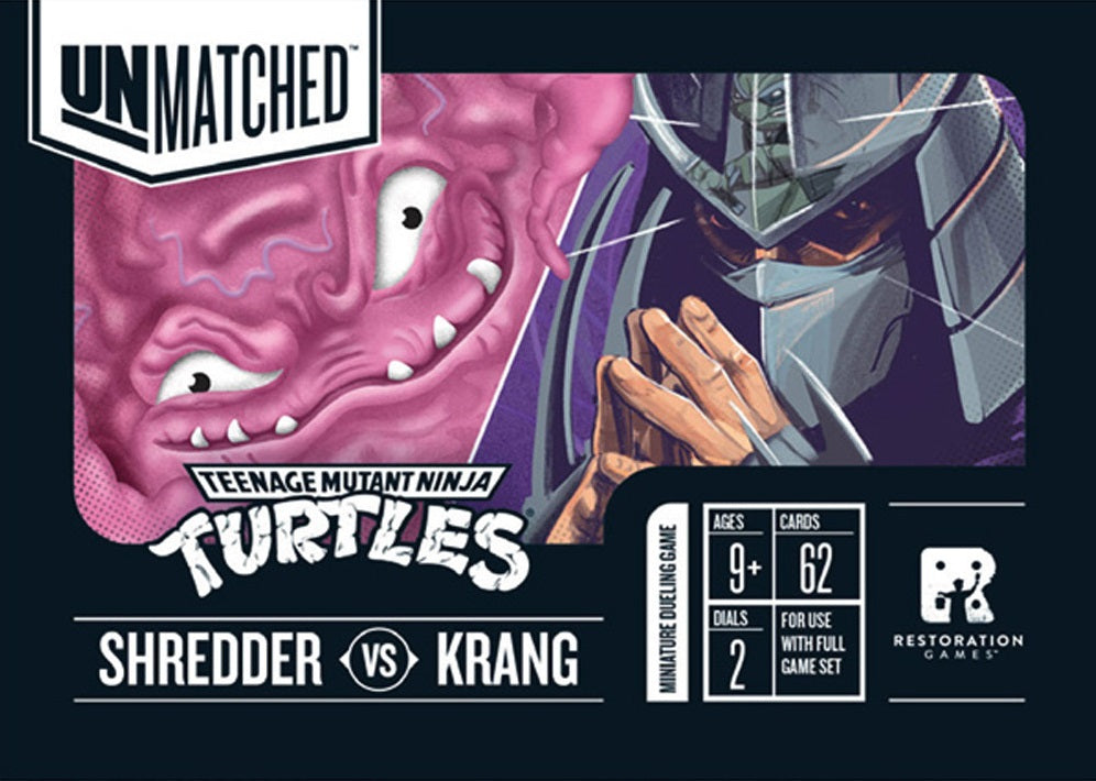 Unmatched Adventures TMNT Shredder Krang Hero Deck ** Pre Order **