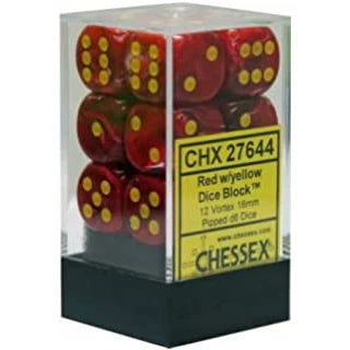 Chessex: 16mm 12D6 Dice Block - Vortex