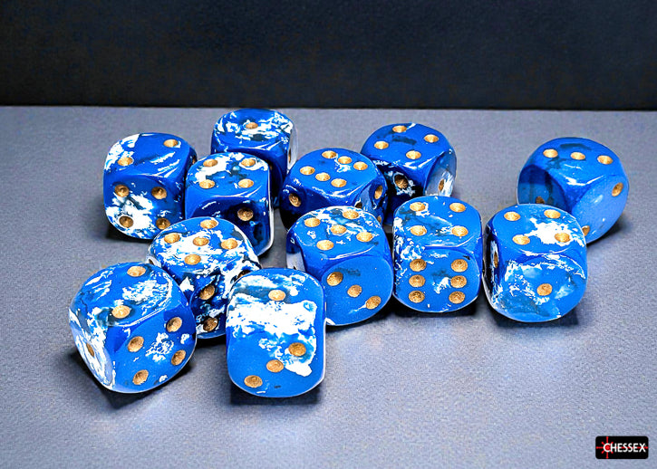 Chessex: 16mm 12D6 Dice Block - Brush