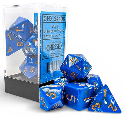 Chessex: Polyhedral 7-Dice Set - Brush