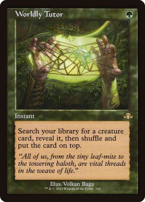Worldly Tutor - Dominaria Remastered - 353