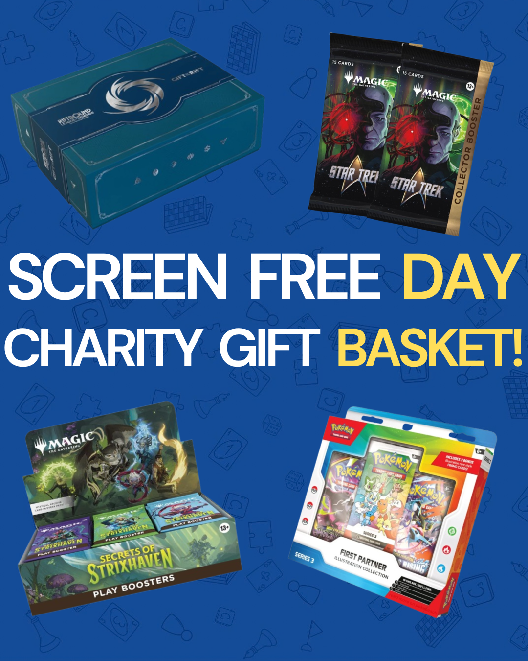 Screen Free Games Day x Semiahmoo Family Place - TCG Gift Basket Giveaway!