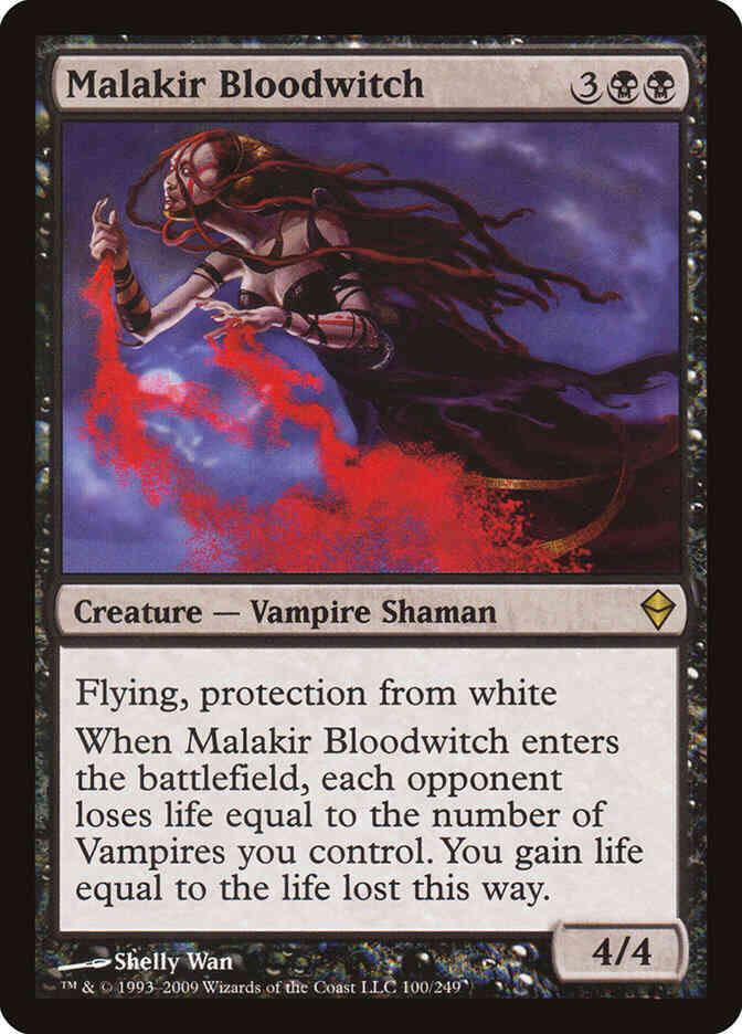 Malakir Bloodwitch - Zendikar - 100 (Foil)(Damaged)