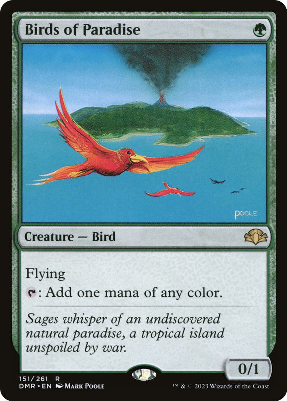 Birds of Paradise Foil NM - Dominaria Remastered