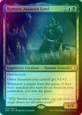 Ramses, Assassin Lord - Dominaria United: Commander - 33 (Foil)