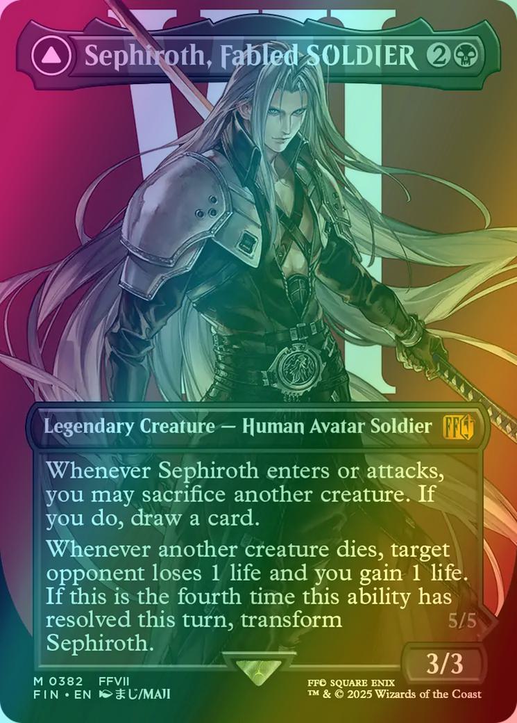 Sephiroth, Fabled SOLDIER // Sephiroth, One-Winged Angel - Final Fantasy (FIN) - 382