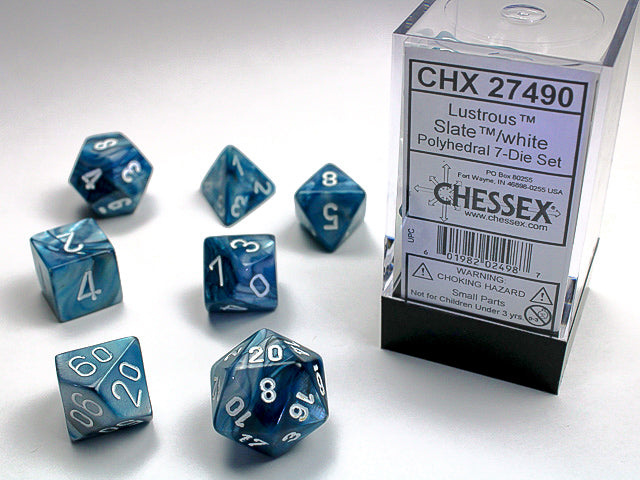 Lustrous 7 Die Set Slate/White