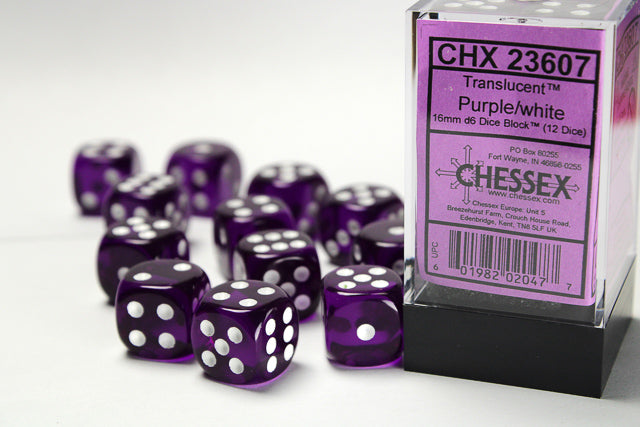 Translucent 12D6 Purple/White