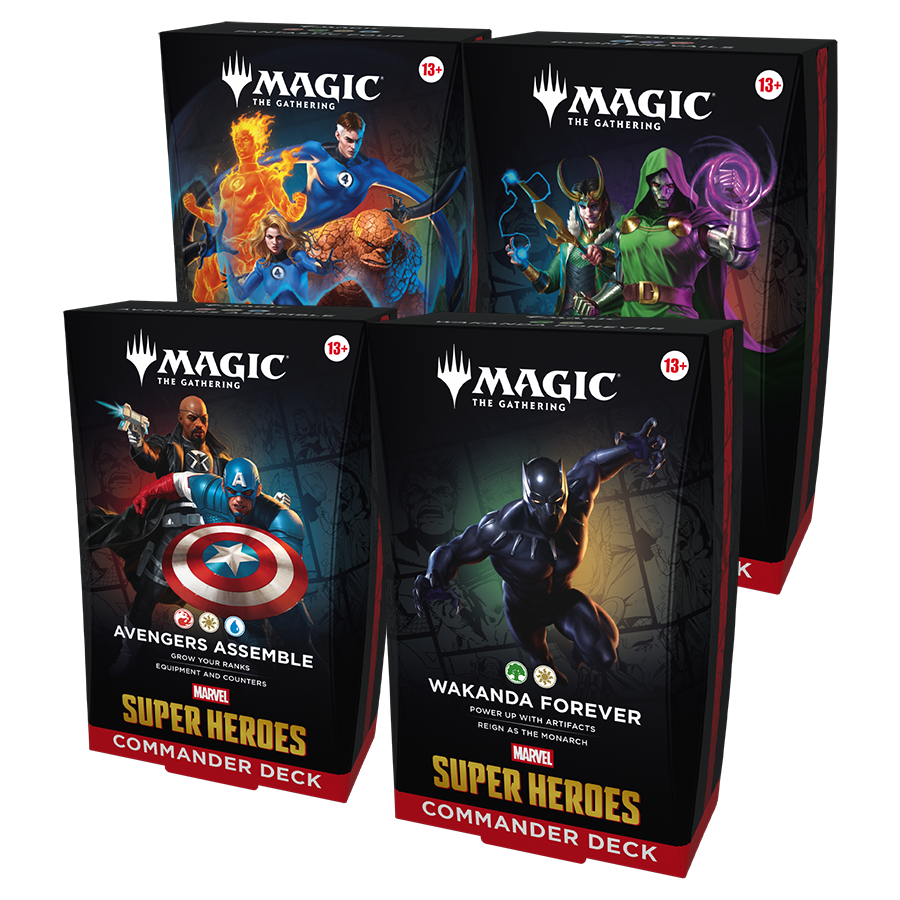 Magic the Gathering: Marvel Super Heroes - Commander - Set of 4 - ** PRE ORDER**