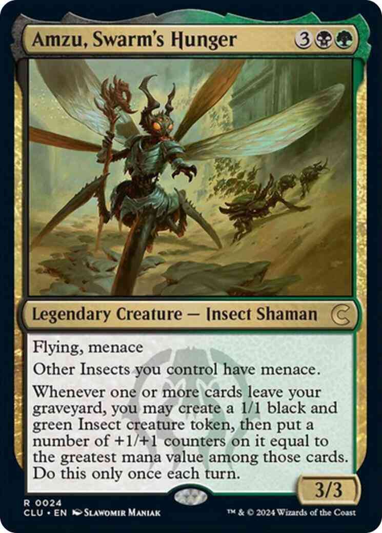Amzu, Swarm's Hunger - Ravnica: Clue Edition - 24