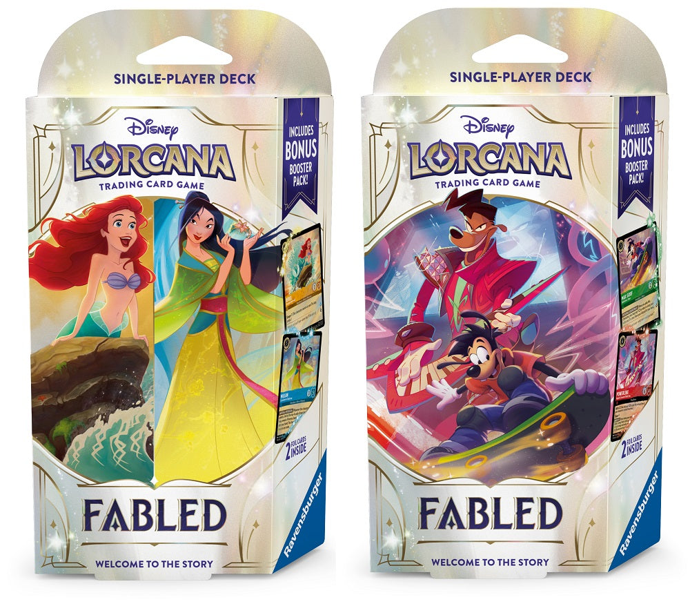 Disney Lorcana - Fabled Starter Deck - Set of 2  **Pre Order**