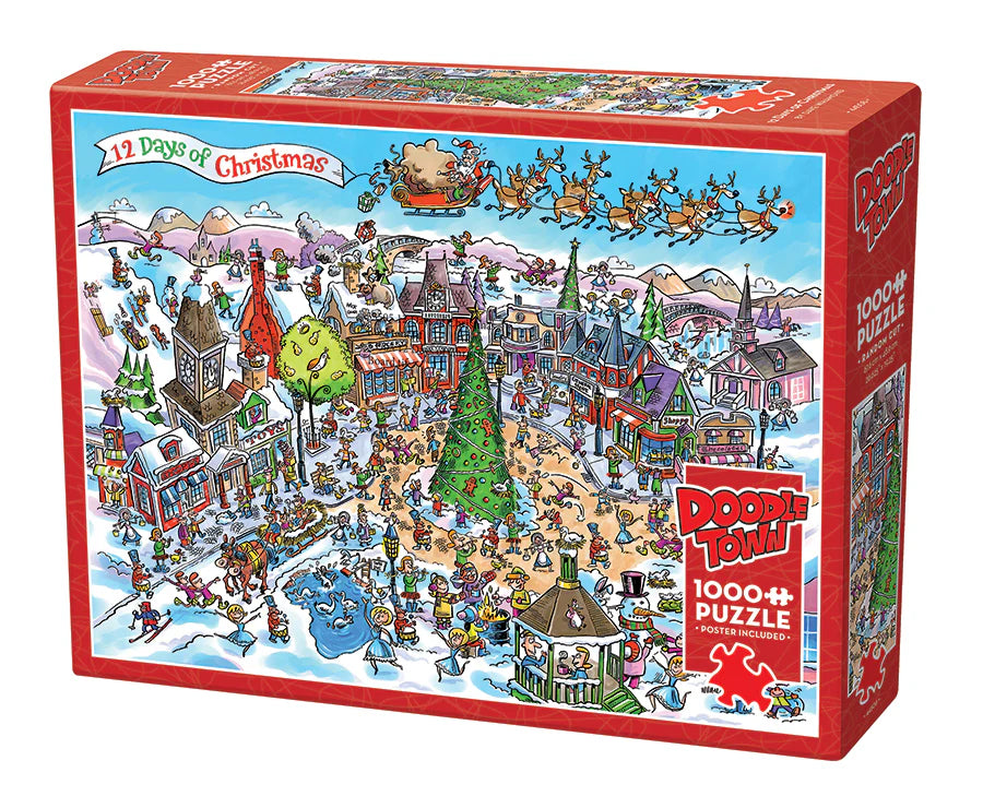 Doodletown: 12 Days of Christmas 1000pcs