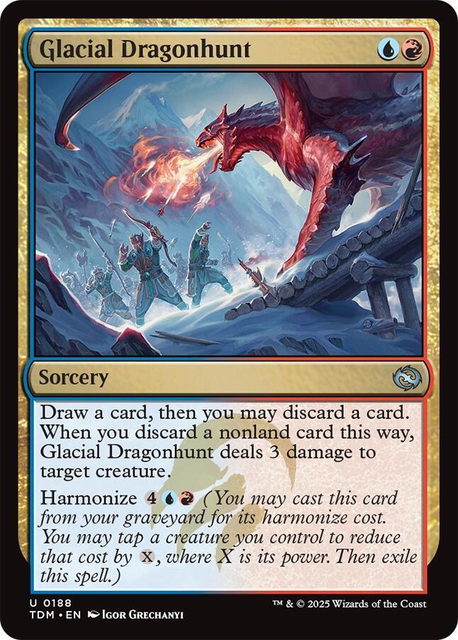 Glacial Dragonhunt - Tarkir: Dragonstorm - 188