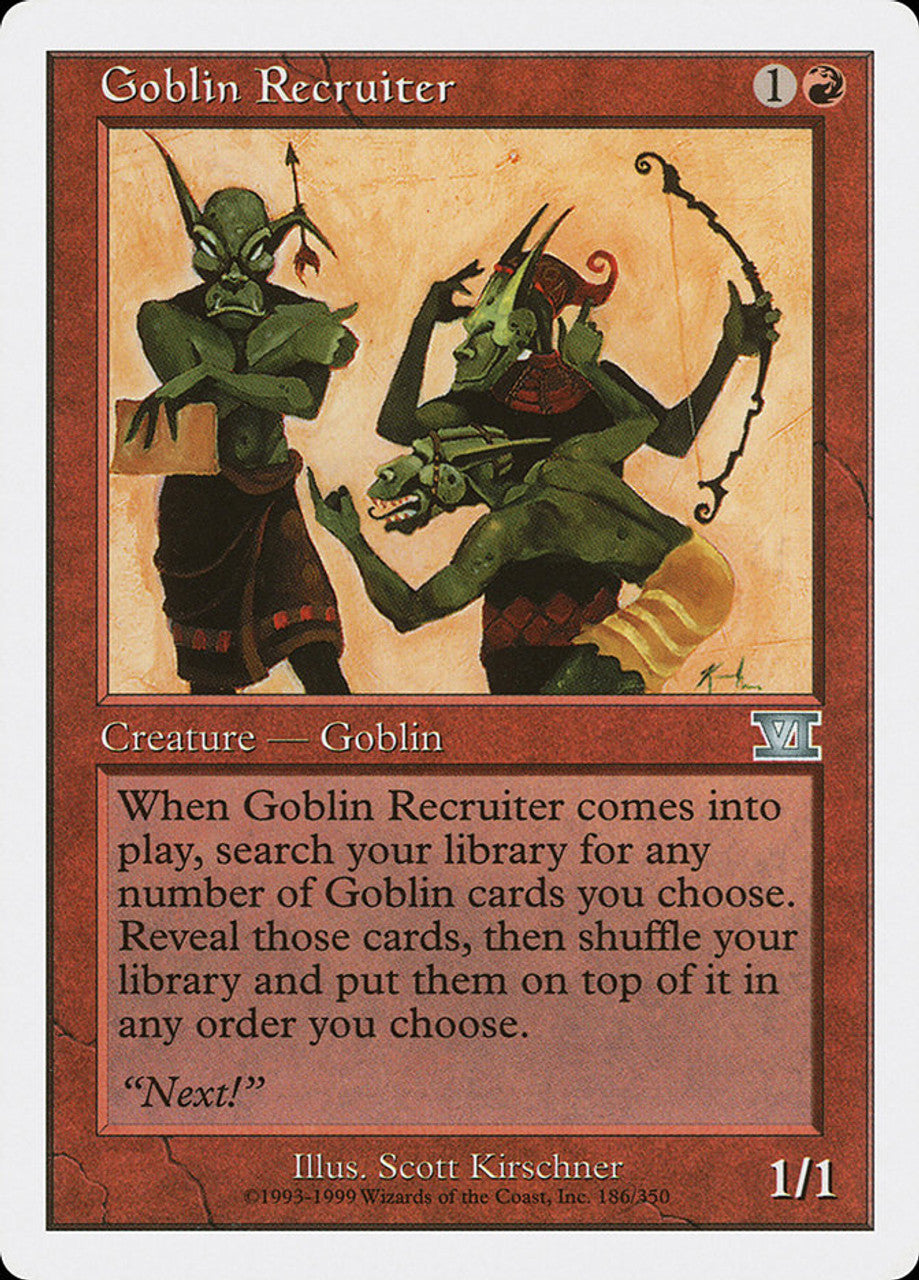 Goblin Recruiter - Classic Sixth Edition - 186