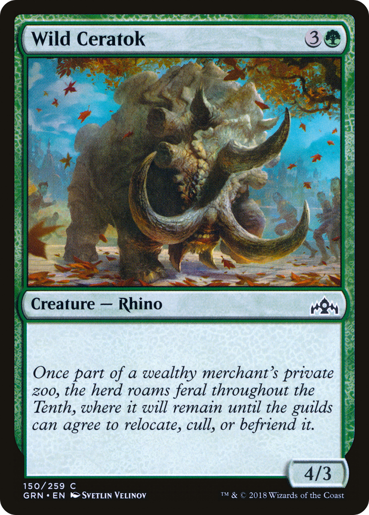 Wild Ceratok - Guilds of Ravnica - 150