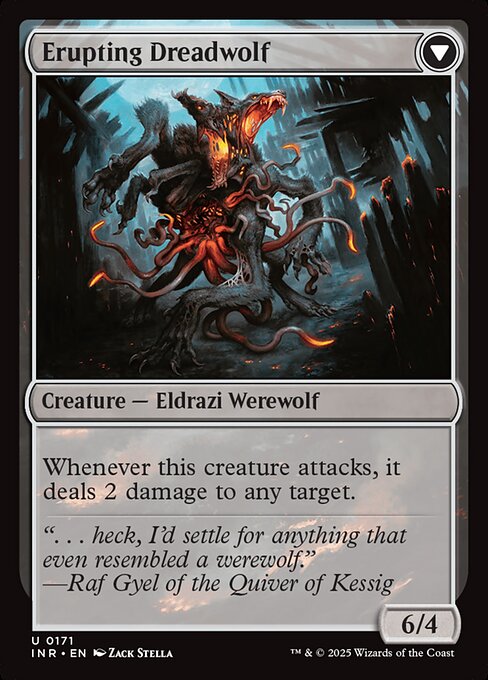 Smoldering Werewolf // Erupting Dreadwolf - Innistrad Remastered - 171