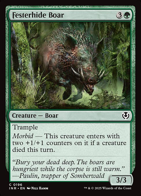 Festerhide Boar - Innistrad Remastered - 196