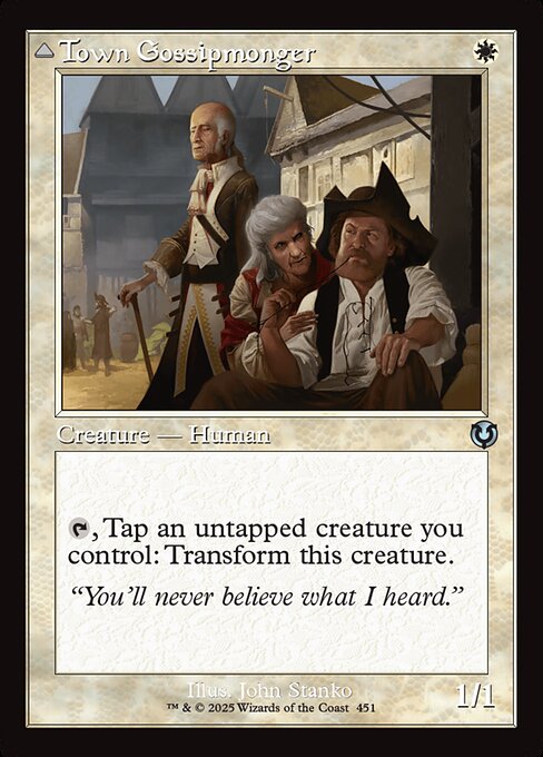 Town Gossipmonger // Incited Rabble - Innistrad Remastered - 451