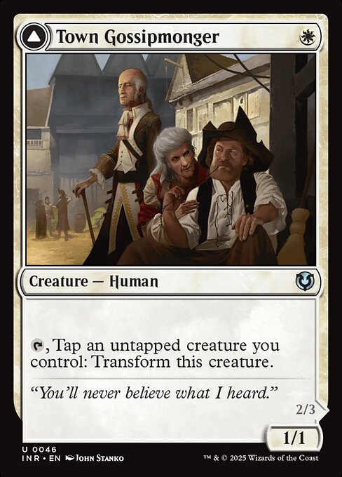 Town Gossipmonger // Incited Rabble - Innistrad Remastered - 46