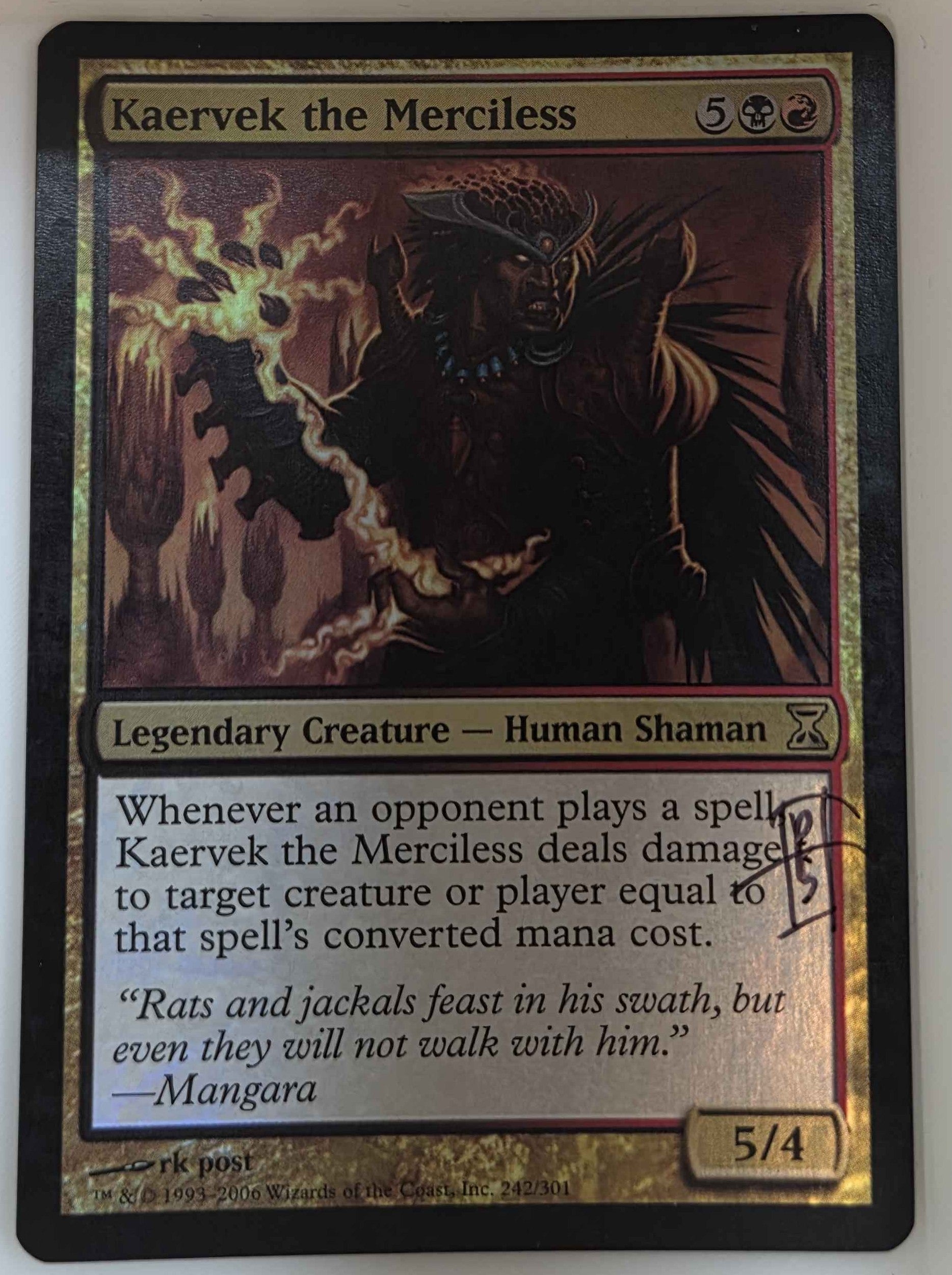 MTG Kaervek the Merciless (AUTOGRAPHED)