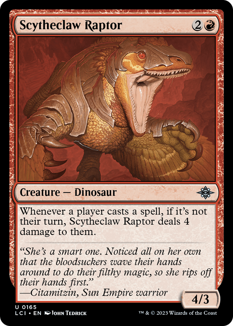 Scytheclaw Raptor - The Lost Caverns of Ixalan - 165