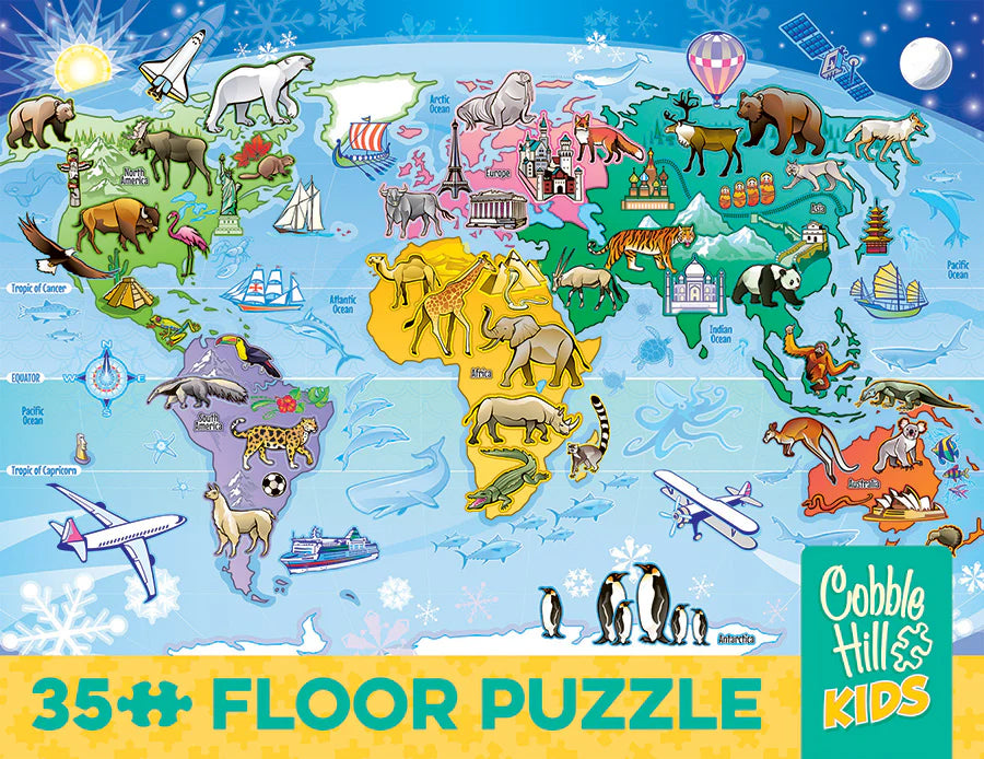 Map of the World 35pcs