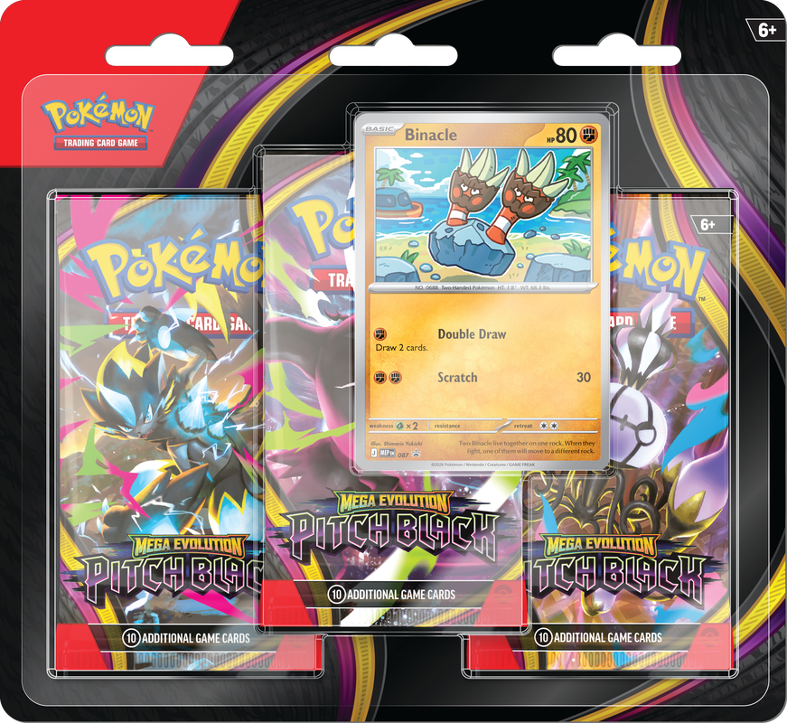 Pokemon ME05 Pitch Black - 3pk Blister **Pre Order**