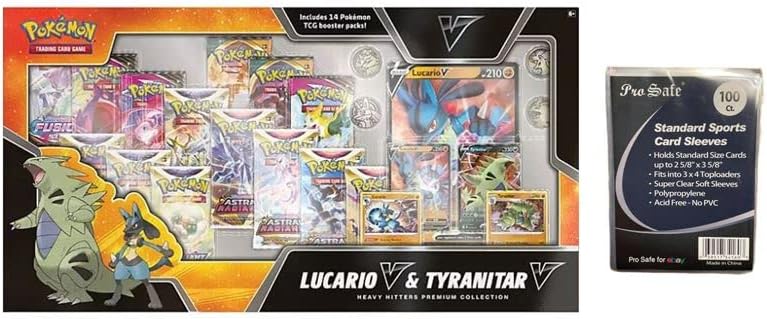 Pokemon Heavy Hitters Premium Collection Lucario V & Tyranitar V