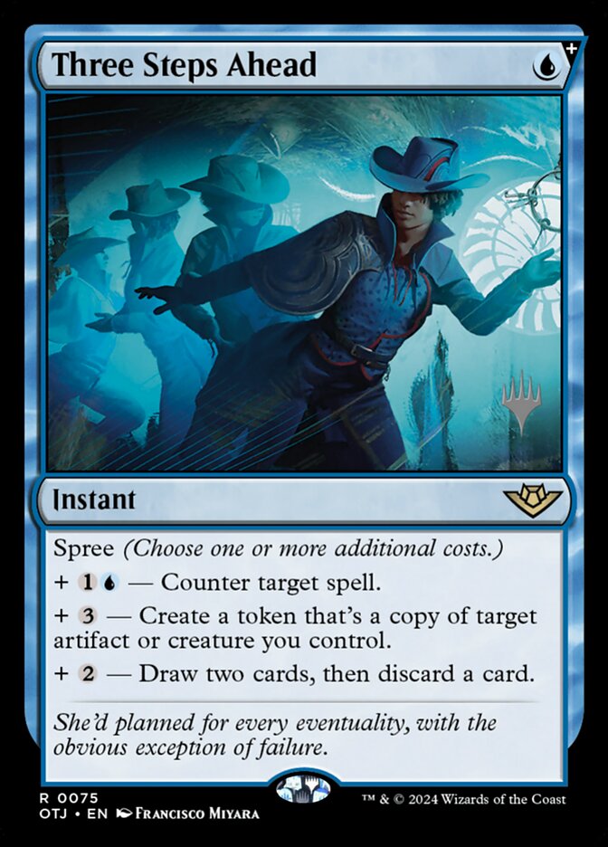Three Steps Ahead - Outlaws of Thunder Junction Promos - 75p