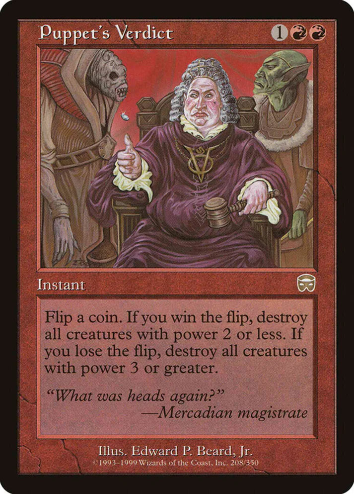 Puppet's Verdict - Mercadian Masques - 208