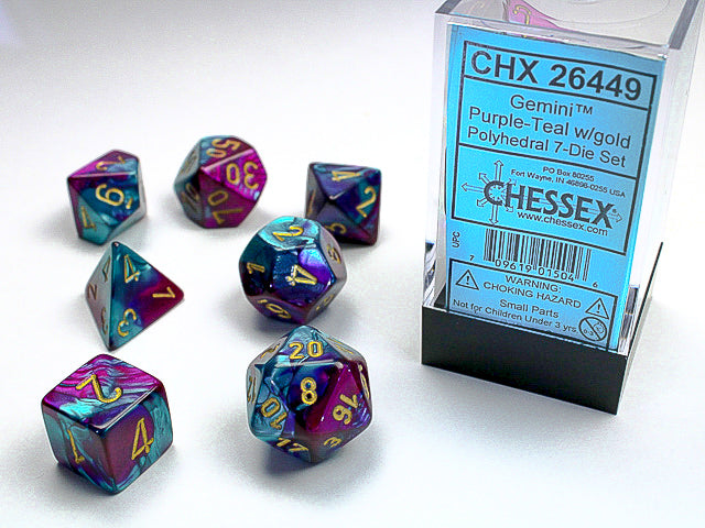 Chessex: Polyhedral 7-Dice Set - Gemini