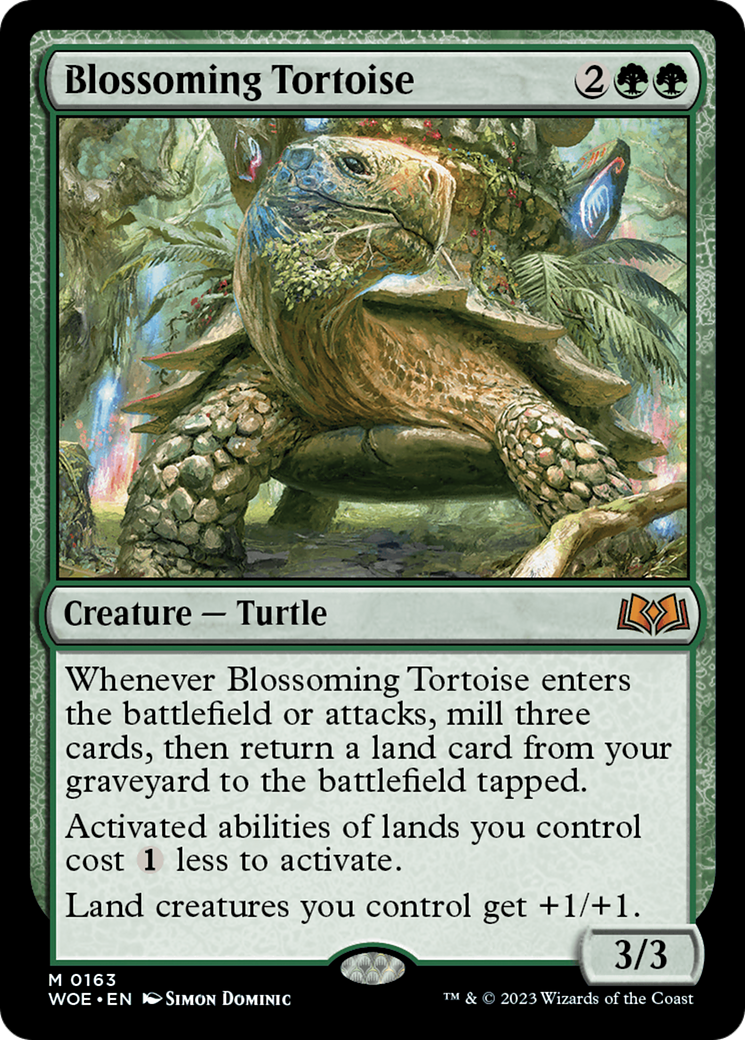 Blossoming Tortoise - Wilds of Eldraine - 163