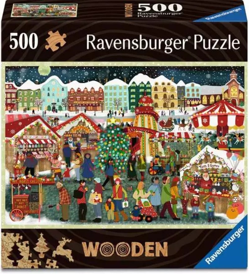 Wood Puzzle - Christmas Market 500pcs